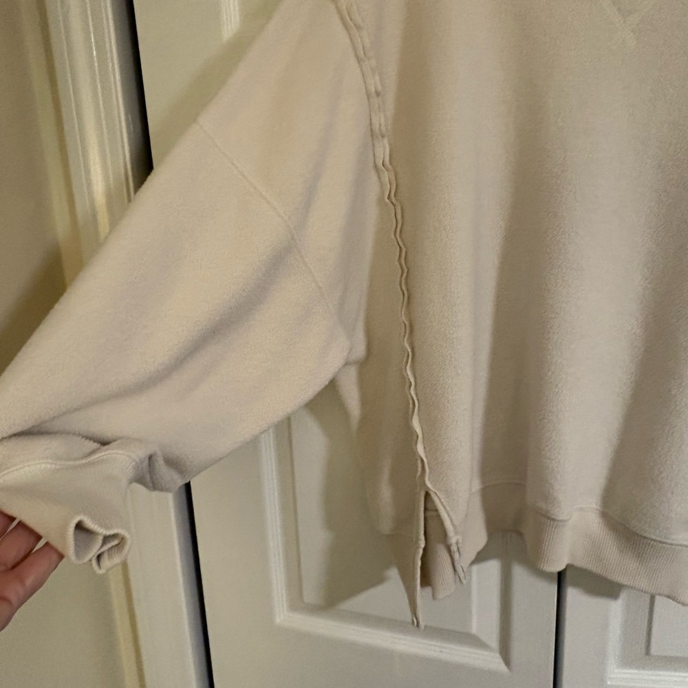 American Eagle Outfitters Oversized Big Hug Reverse Fleece Sweatshirt. Sz Small - Picture 5 of 14